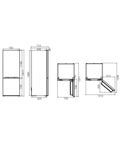FRIGORIFERO RBM70F4FXNC (BERT)