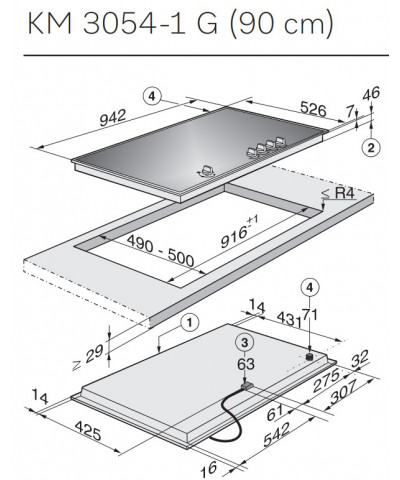 PIANO C. KM3054-1 G (MIEL)