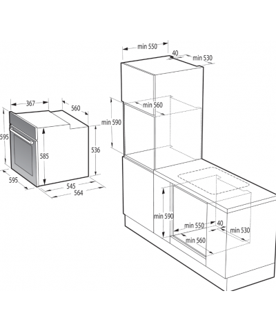 FORNO BOS6737E13X (GORE)