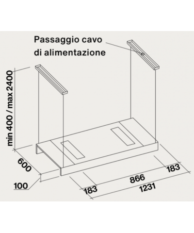 CAPPA LIGHT 120CM (FALM)