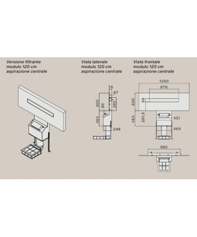 CAPPA AIR WALL 120CM (FALM)