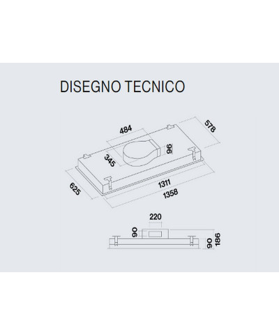 CAPPA NUVOLA LED 140 (FALM)