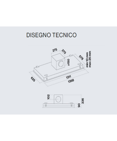 CAPPA NUVOLA LED 140 (FALM)