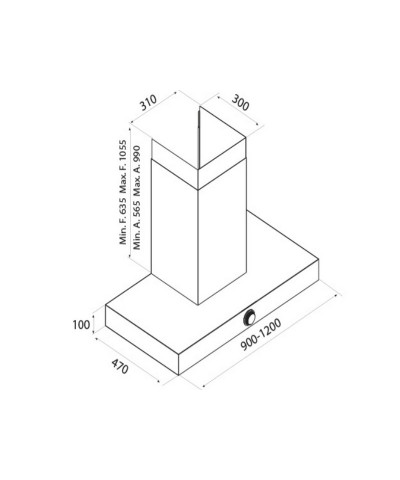 CAPPA VIS BOXY NO DROP 120CM (AIRF)