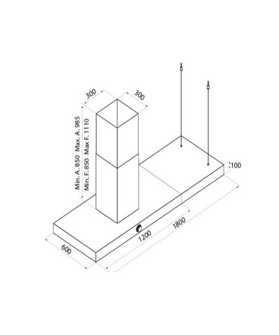 CAPPA VIS BOXY ISLAND 180CM (AIRF)