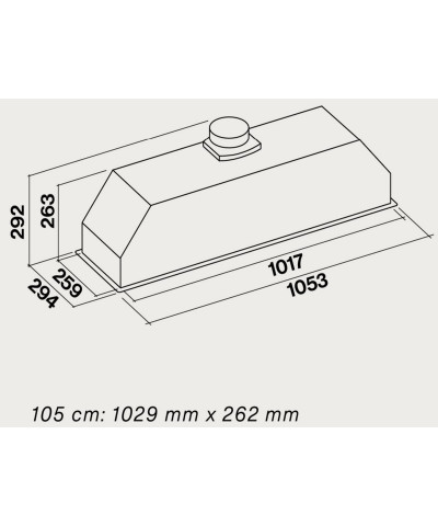 GRUPPO INCASSO PLUS 105CM (FALM)