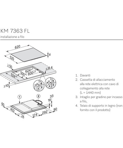 PIANO IND. KM7363 FL (MIEL)