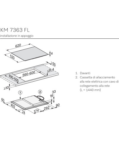 PIANO IND. KM7363 FL (MIEL)