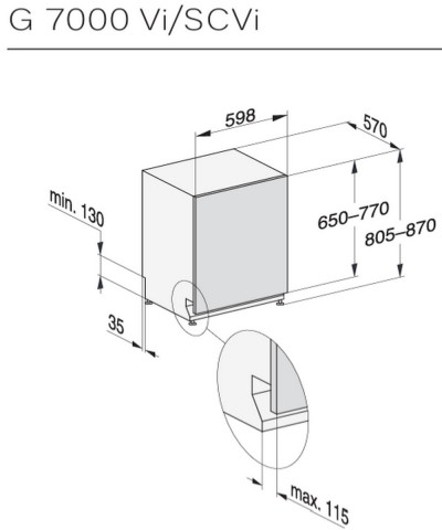 LAVASTOVIGLIE G7260 SCVi (MIEL)