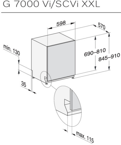 LAVASTOVIGLIE G7265 SCVi XXL (MIEL)