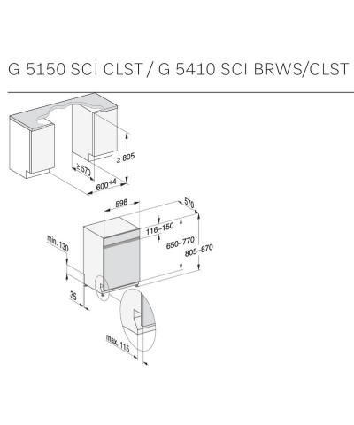 LAVASTOVIGLIE G5410 SCi (MIEL)