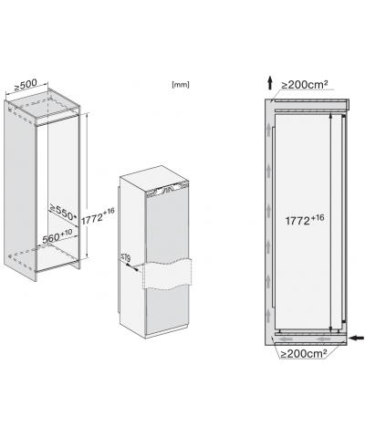 FRIGORIFERO K7737D (MIEL)