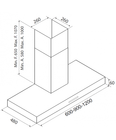 CAPPA SHAPE 60CM (AIRF)