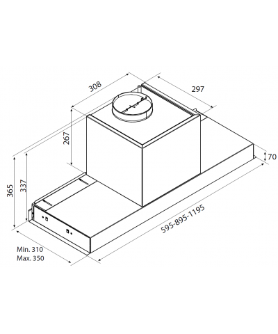 CAPPA F300 NO DROP 90CM (AIRF)