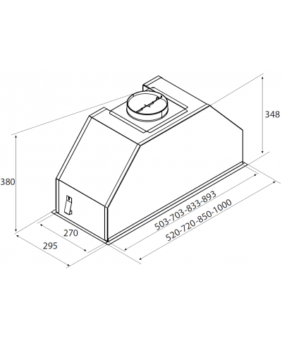CAPPA INCASSO PRO NO DROP 100CM (AIRF)