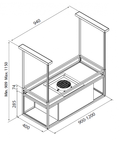 CAPPA Q-BIC ISLAND 90 CABLES (AIRF)
