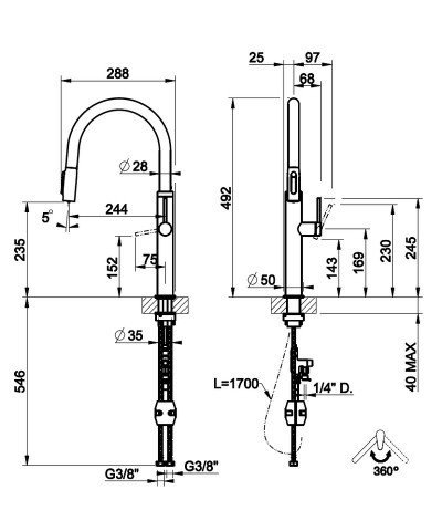 MISCELATORE 60826 KITCHEN316 (GESS)