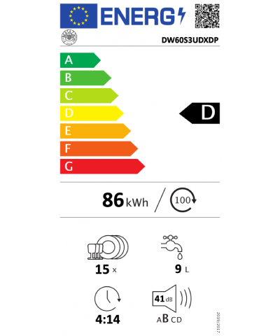 LAVASTOVIGLIE DW60S3UDXDP (BERT)