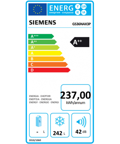 CONGELATORE GS36NAX3P (SIEM)