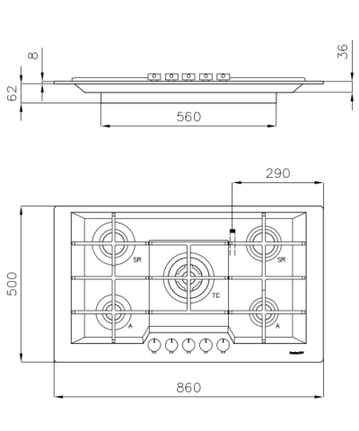 PIANO C. 7603032 KE (FOST)