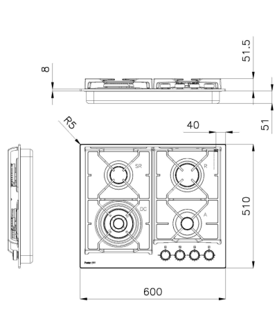 PIANO C. 7041632 POWER GLASS (FOST)
