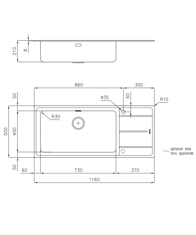 LAVELLO 3216051 / 3216052 SERIE EVO (FOST)