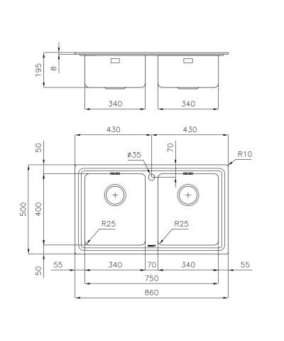 LAVELLO 3274050 SERIE EVO (FOST)