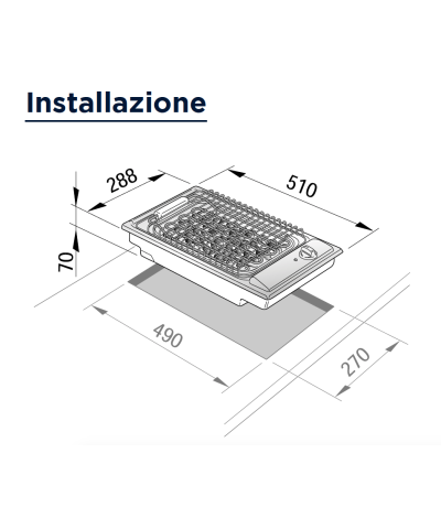 BARBECUE BQI13-2 (DĒLO)