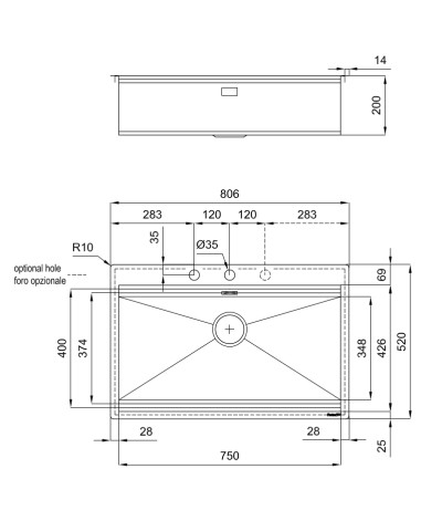 LAVELLO 1034059 MILANELLO WORKSTATION (FOST)