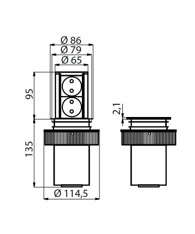 PORTAPRESE CASPER 8000014 (FOST)