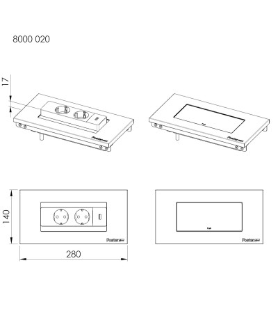 PORTAPRESE 8000020 (FOST)