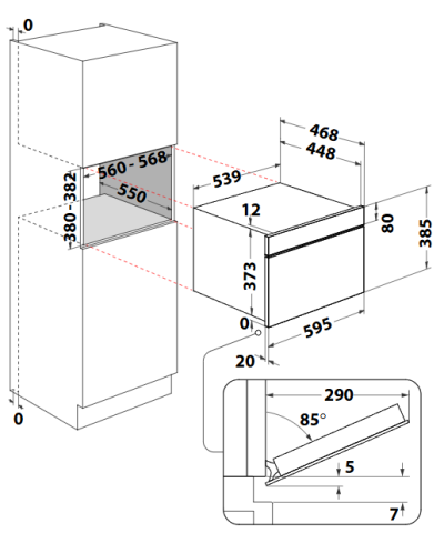 MICROONDE WMD7O4TB (WHIR)