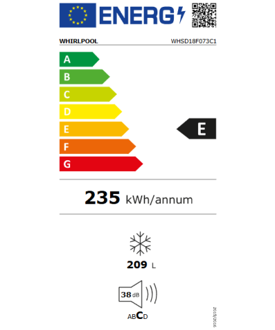 CONGELATORE WHSD18F073C1 (WHSU)