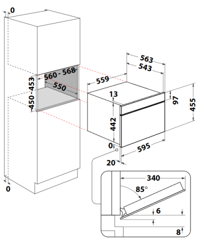 FORNO WCT11A9FHTSB (WHIR)
