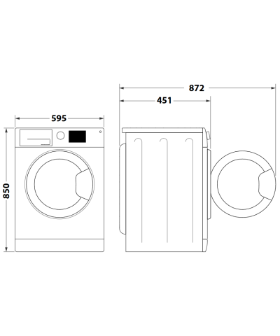LAVATRICE SLIM WSB725DIT (WHFR)