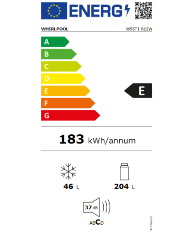 FRIGORIFERO W55T1612W (WHFR)