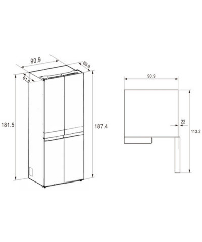 FRIGORIFERO WQ9B2LEF (WHFR)