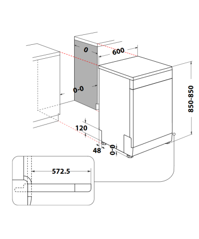 LAVASTOVIGLIE WFC3C26PFX (WHFR)