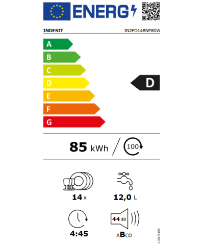 LAVASTOVIGLIE IN2FD14BNP80W (INDE)
