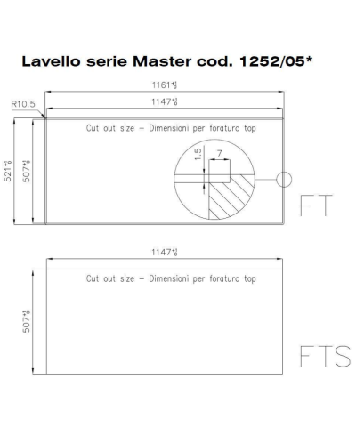 LAVELLO MASTER 1252051 / 1252052 (FOST)