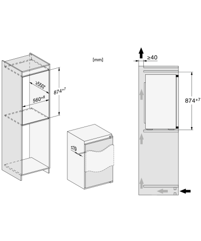 FRIGORIFERO K7125E (MIEL)