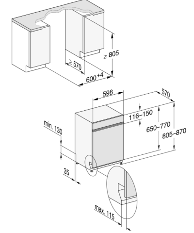 LAVASTOVIGLIE G5811SCI CLST (MIEL)