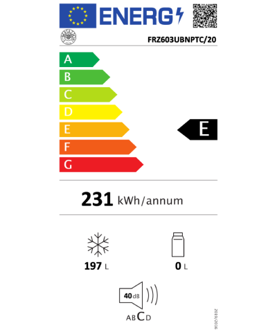 CONGELATORE FRZ603UBNPTC/20 (BERT)