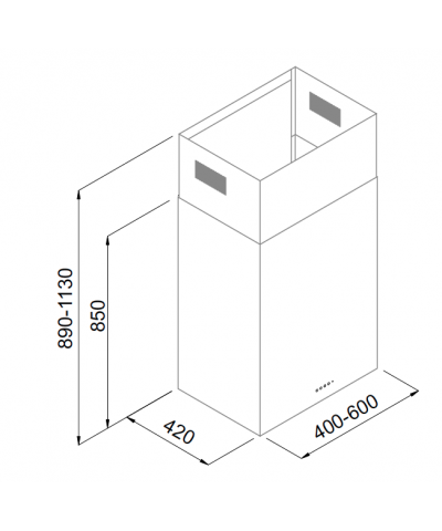 CAPPA RUBIK EVO 60CM (AIRO)