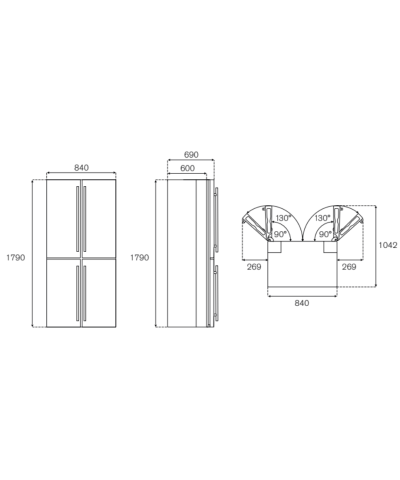 FRIGORIFERO RCD84F4FXNC/24 (BERT)