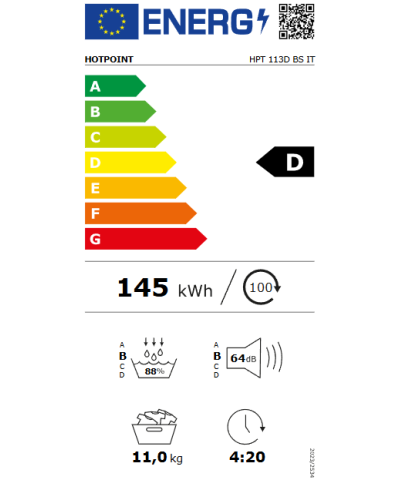 ASCIUGATRICE HPT113DBSIT (HOTP)