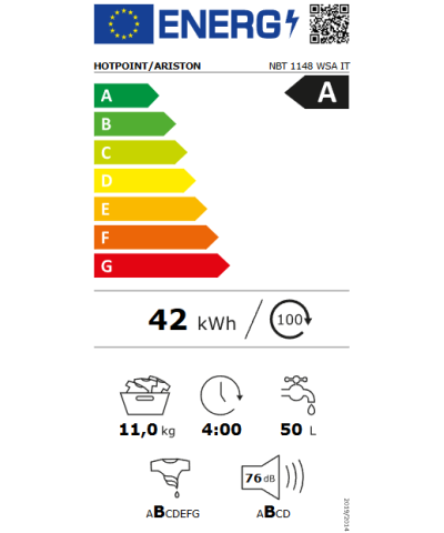 LAVATRICE NBT1148WSAIT (HOTP)