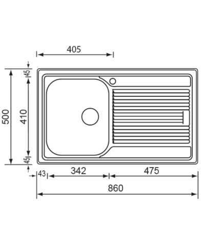 LAVELLO ZENITH PLUS 011263 (CM)
