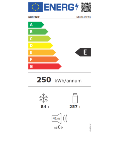 FRIGORIFERO NRKI619EA3 (GORE)