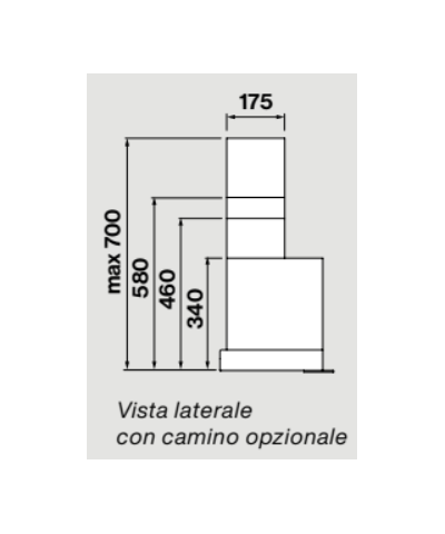 CAPPA VIRGOLA EVOLUTION 90CM (FALM)
